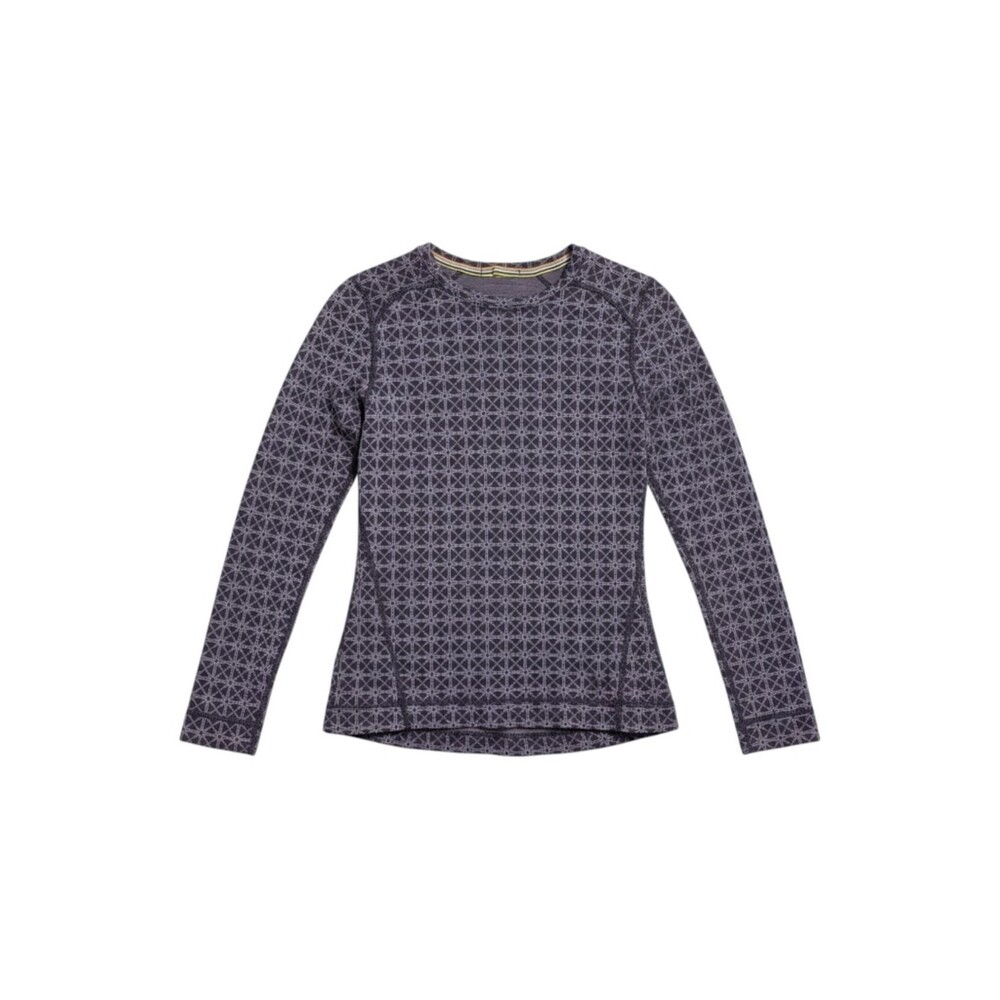 Smartwool Merino 250 Base Layer Pattern Crew Top Women’s Small Purple - Picture 1 of 9